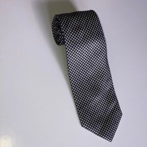 Tom Ford Men’s Black and White Checkered Tie.
